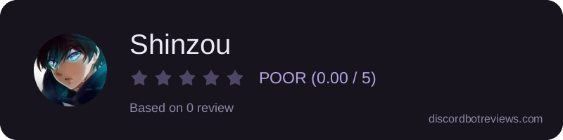 Rating widget preview for Shinzou 