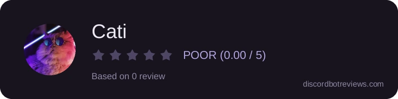 Rating widget preview for Cati