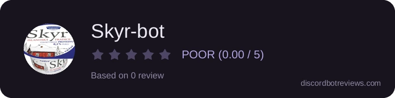 Rating widget preview for Skyr-bot