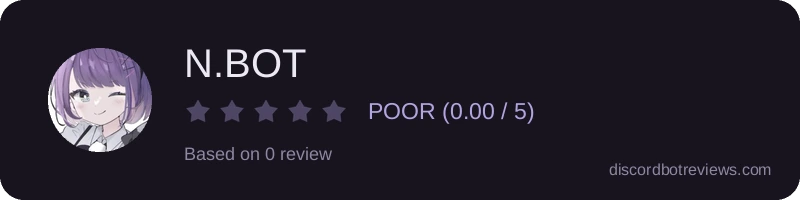 Rating widget preview for N.BOT