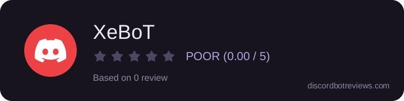 Rating widget preview for XeBoT