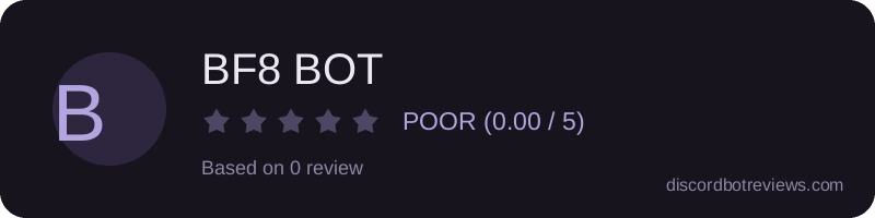 Rating widget preview for BF8 BOT