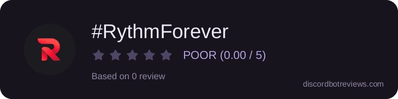 Rating widget preview for #RythmForever 