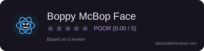 Rating banner for Boppy McBop Face