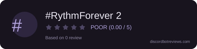 Rating widget preview for #RythmForever 2