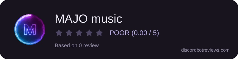 Rating widget preview for MAJO music