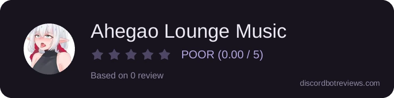 Rating widget preview for Ahegao Lounge Music 