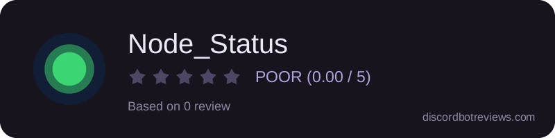 Rating widget preview for Node_Status