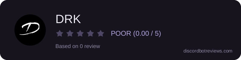 Rating widget preview for DRK