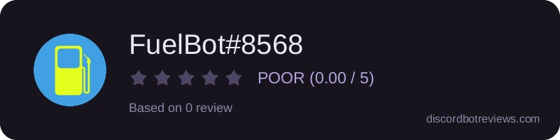 Rating widget preview for FuelBot#8568