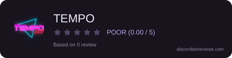 Rating widget preview for TEMPO