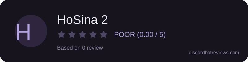 Rating widget preview for HoSina 2