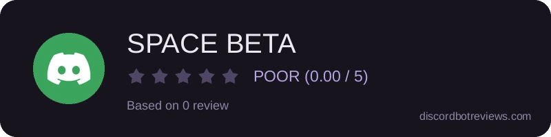 Rating widget preview for SPACE BETA