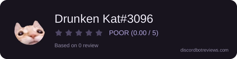 Rating widget preview for Drunken Kat#3096