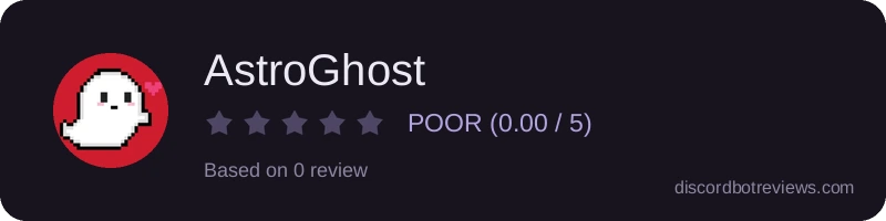 Rating widget preview for AstroGhost