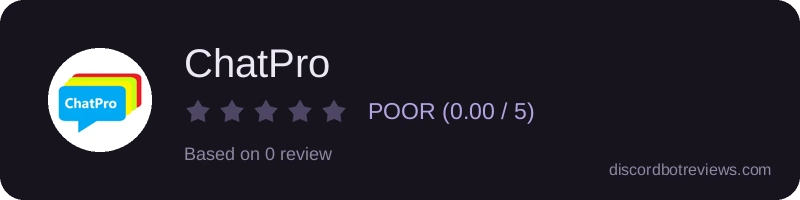 Rating widget preview for ChatPro