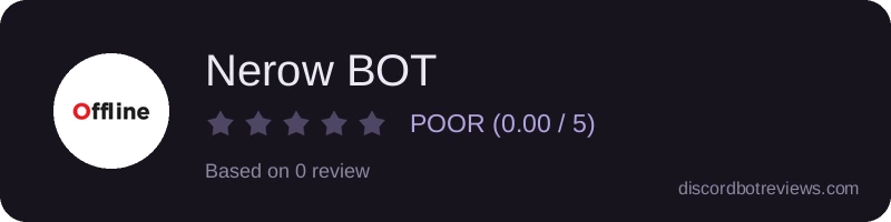 Rating widget preview for Nerow BOT