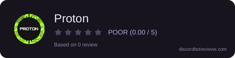 Rating widget preview for Proton