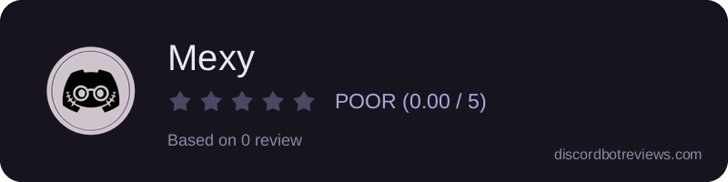 Rating widget preview for Mexy