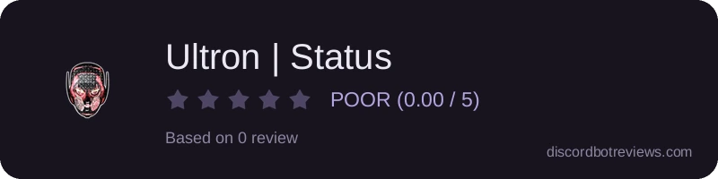 Rating widget preview for Ultron | Status