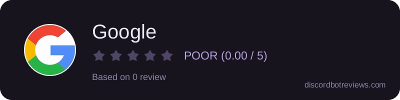 Rating widget preview for Google