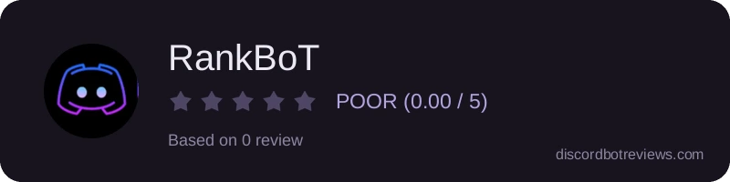 Rating widget preview for RankBoT