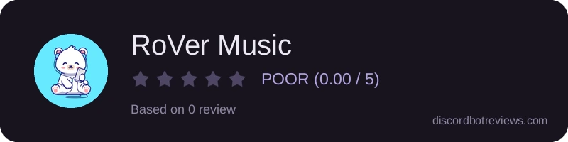 Rating widget preview for RoVer Music