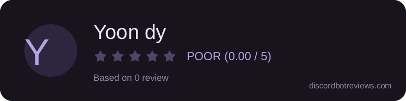 Rating widget preview for Yoon dy