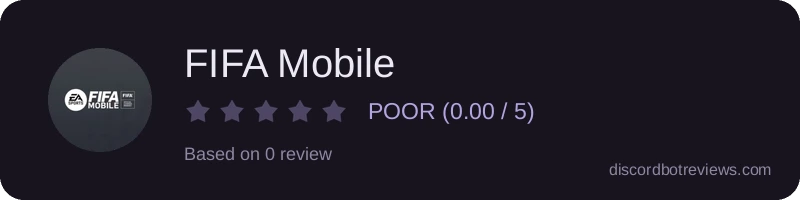 Rating widget preview for FIFA Mobile