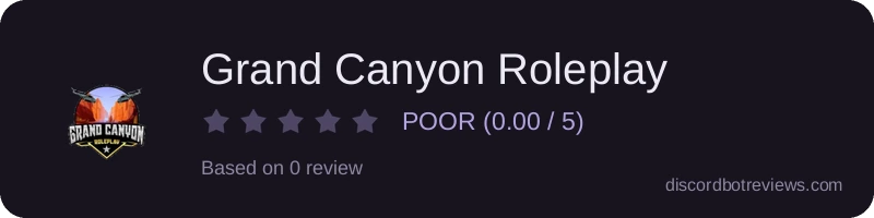Rating widget preview for Grand Canyon Roleplay
