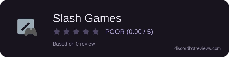 Rating banner for Slash Games