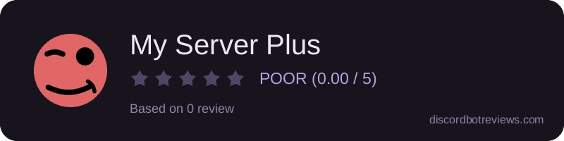 Rating widget preview for My Server Plus