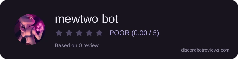 Rating widget preview for mewtwo bot