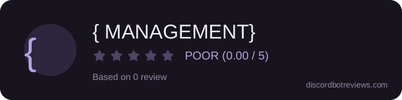 Rating widget preview for { MANAGEMENT}