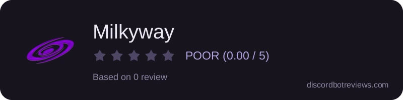 Rating widget preview for Milkyway