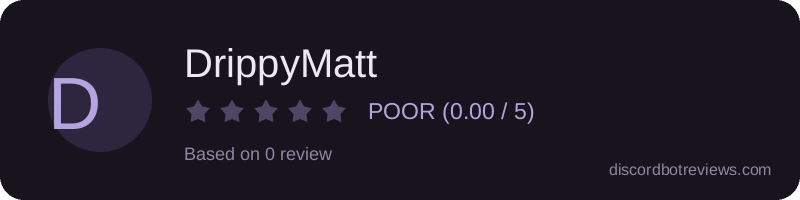 Rating widget preview for DrippyMatt