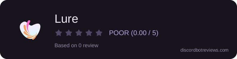 Rating widget preview for Lure