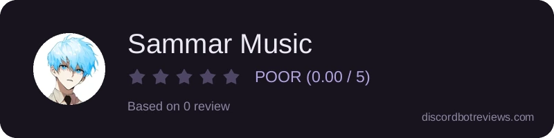 Rating widget preview for Sammar Music