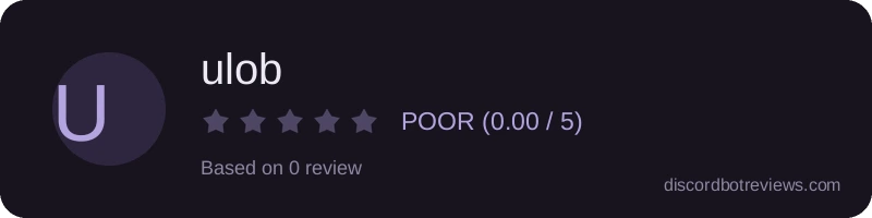 Rating widget preview for ulob