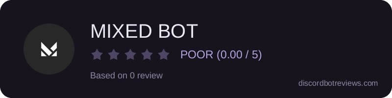 Rating widget preview for MIXED BOT