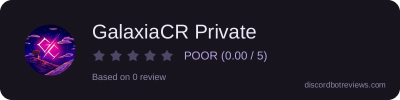 Rating widget preview for GalaxiaCR Private