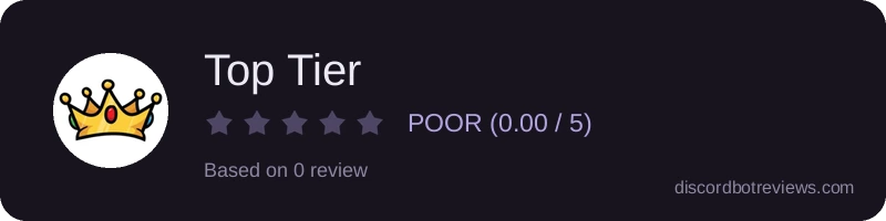 Rating banner for Top Tier