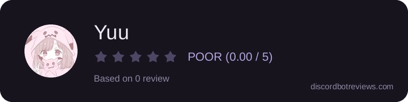 Rating widget preview for Yuu
