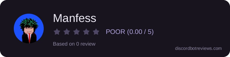 Rating widget preview for Manfess