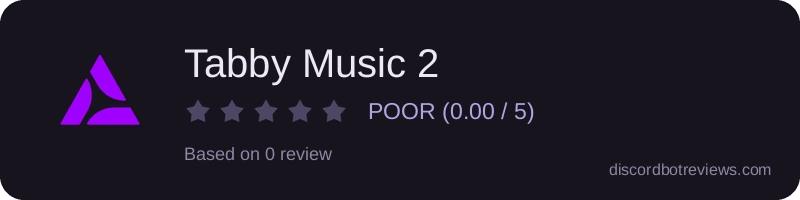 Rating widget preview for Tabby Music 2