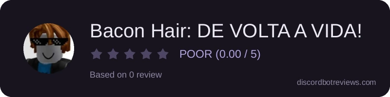 Rating widget preview for Bacon Hair: DE VOLTA A VIDA!