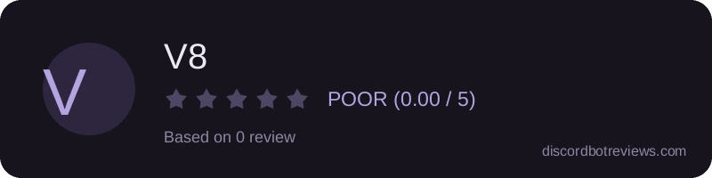 Rating widget preview for V8