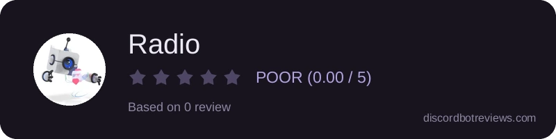 Rating widget preview for Radio