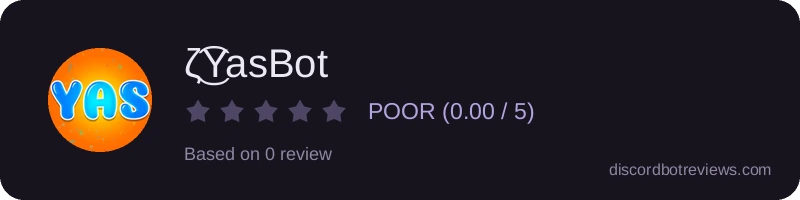 Rating widget preview for ζ͜͡YasBot