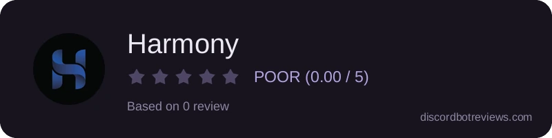 Rating widget preview for Harmony
